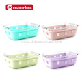 Glass Airtight Food Container With Silicone Sleeve